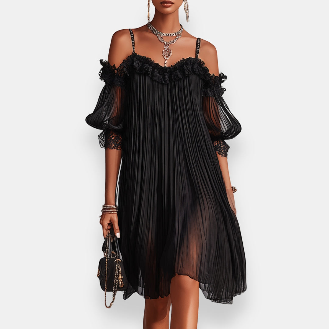 Marvillon | Robe Plissée Dentelle