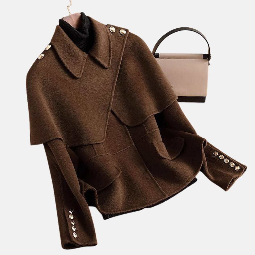 Mylène | Veste élégante à cape structurée