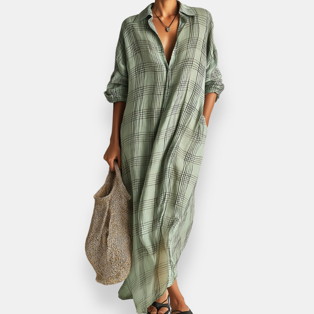 Ondée | Robe Chemise Carreaux