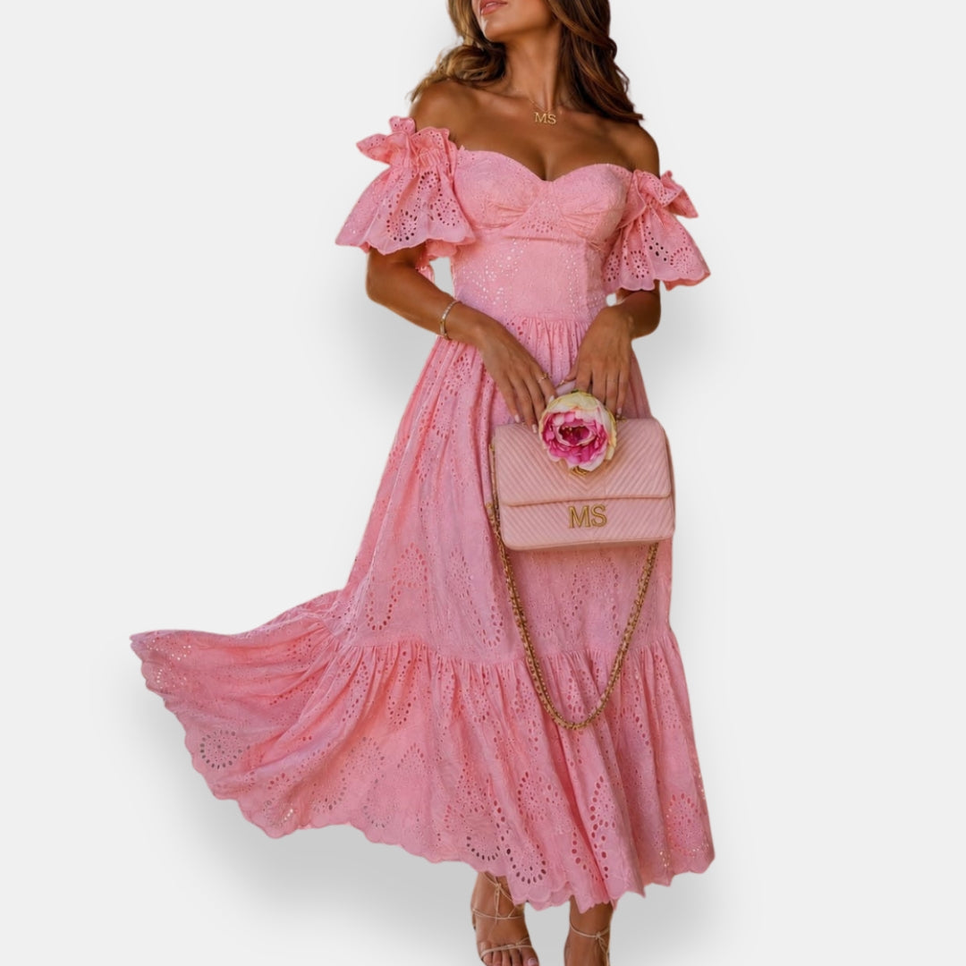 Norvélie | Robe Brodée Épaules
