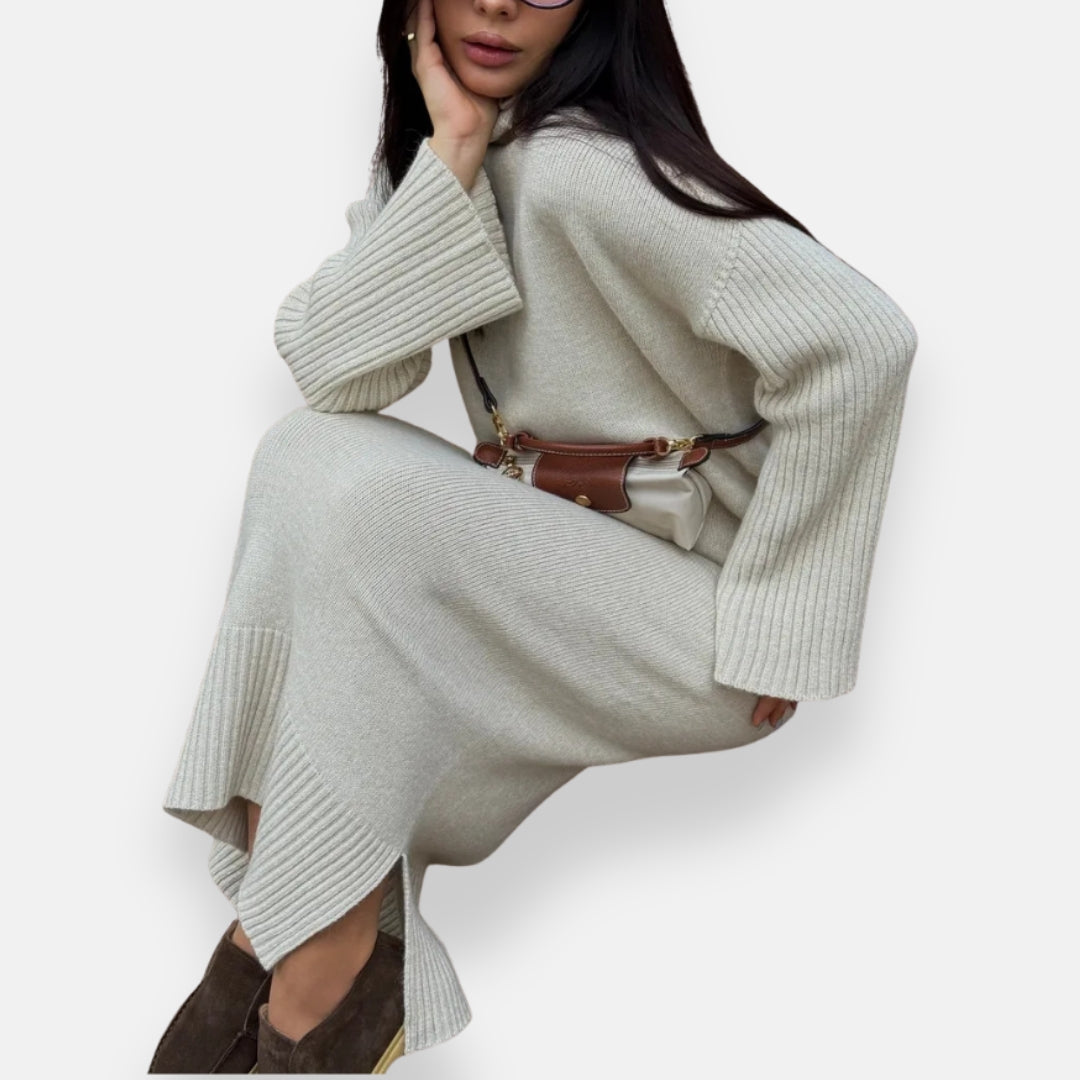 Liyana | Robe maille midi