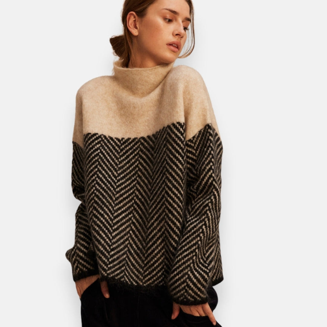 Lily | Pull à motif chevrons