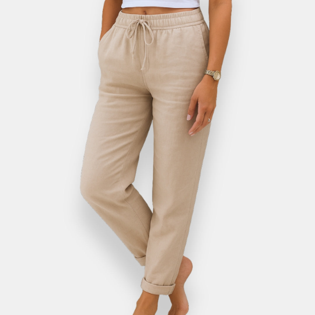 Talina | Pantalon Lin Cordon