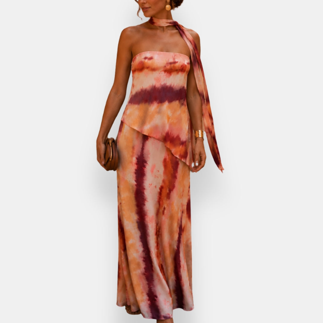 Lucine | Robe Bustier Écharpe