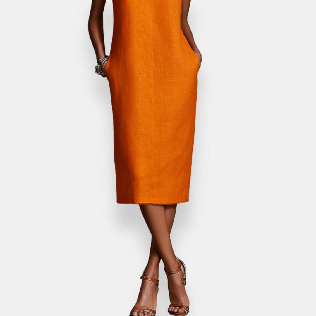 Yseule | Robe Droite Sans-Manches