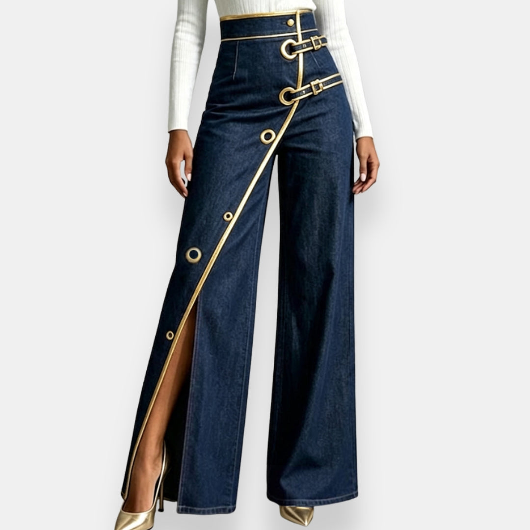 Savina | Pantalon Jean Boucles