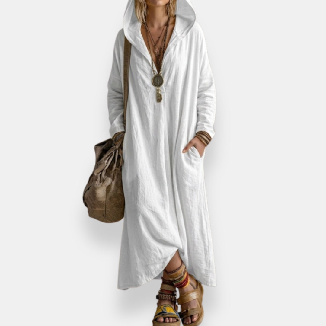 Rébecca | Robe Longue Capuche