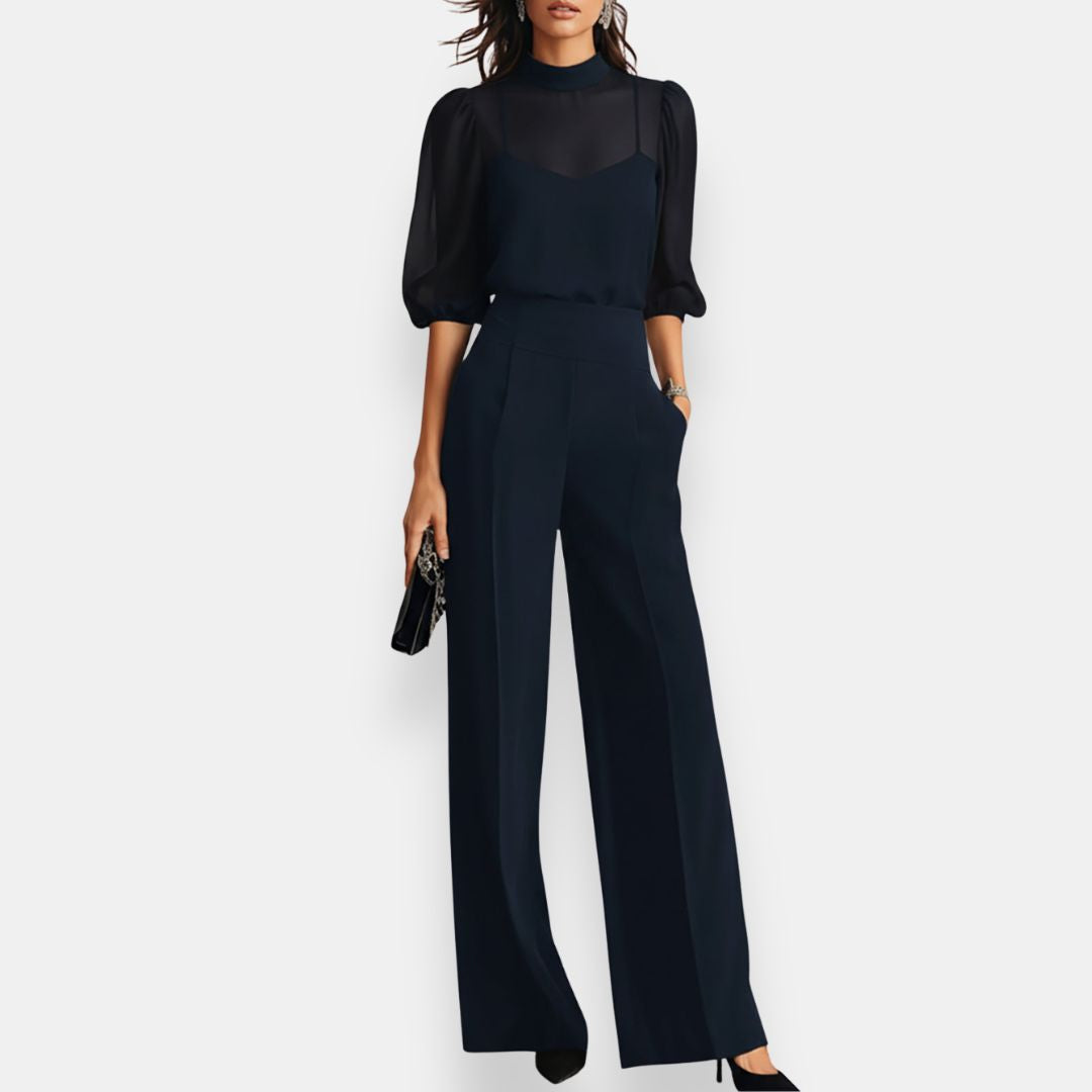 Calirhoé | Set Blouse Pantalon Sophistiqué
