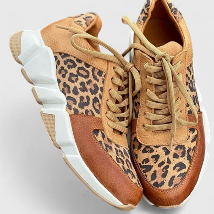 Névroline | Sneakers léopard semelle chunky