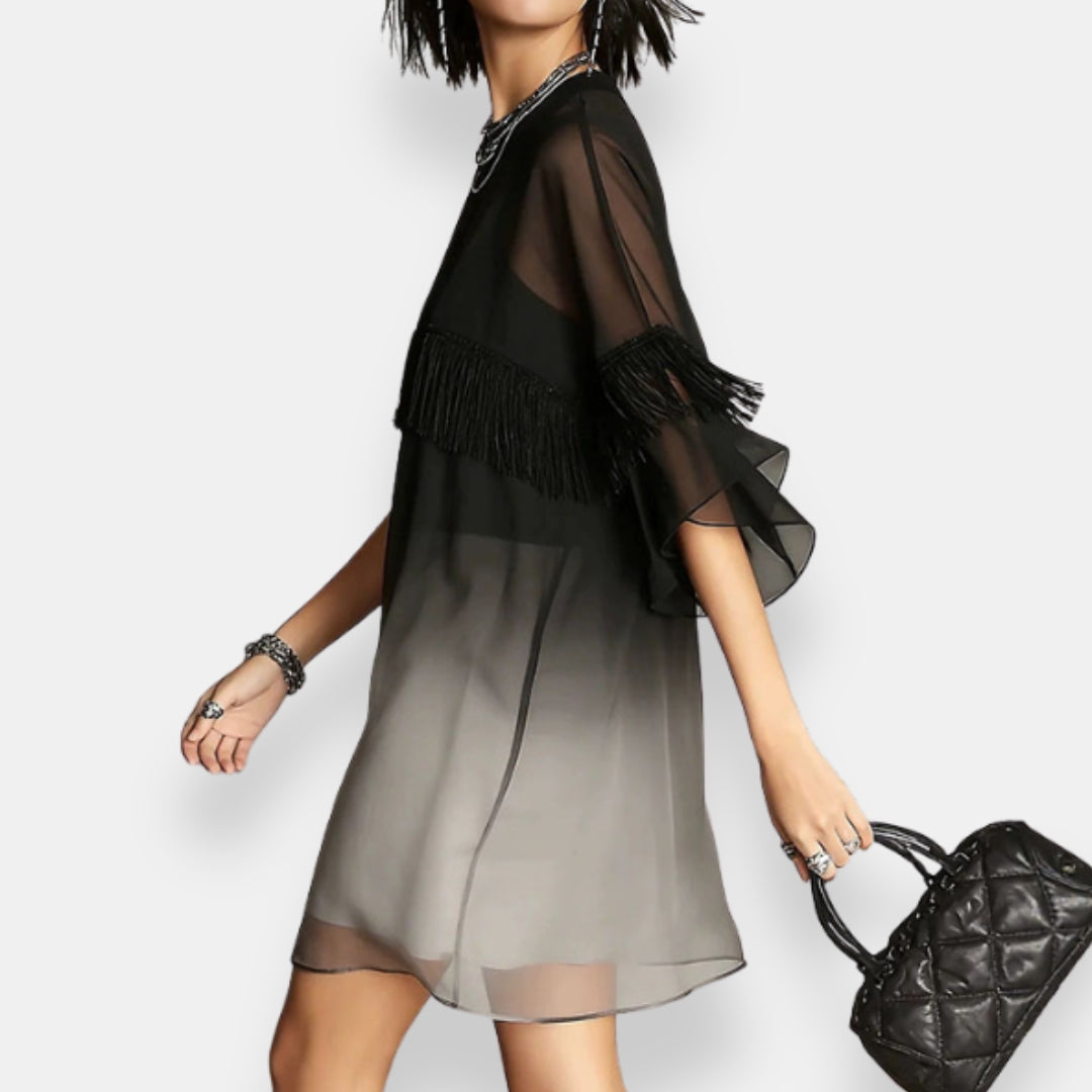 Clémente | Robe Franges Papillon