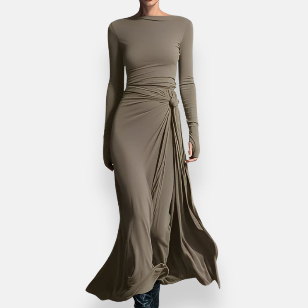 Orphée | Robe Drapée Élégante