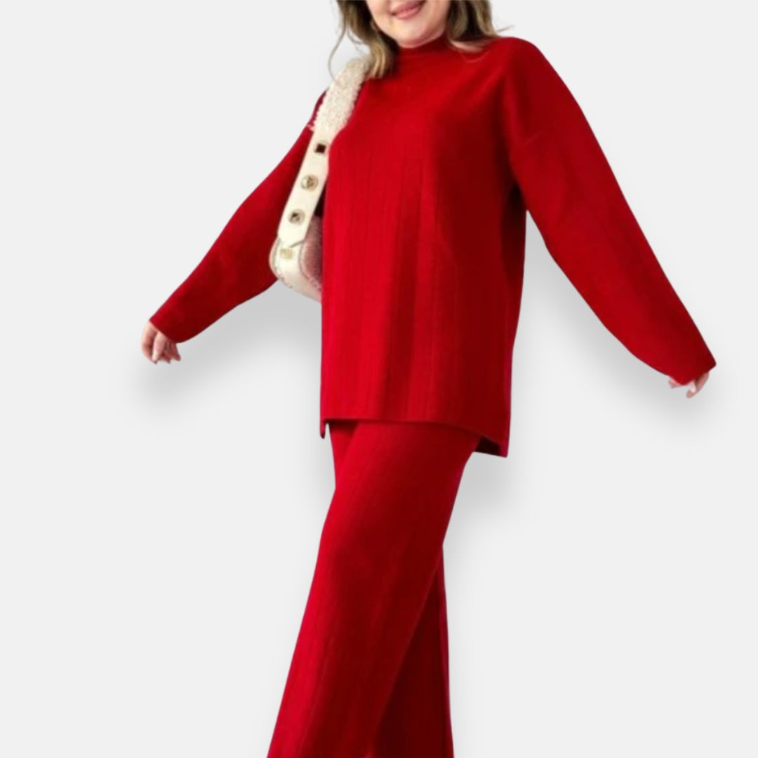 Sixtine | Ensemble décontracté à côtes