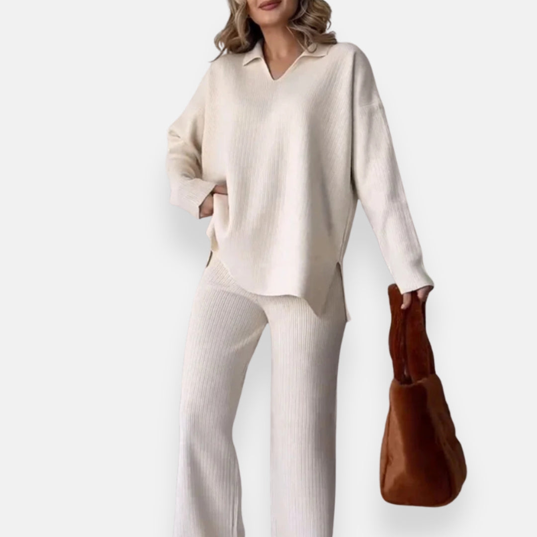 Isaure | Ensemble côtelé décontracté
