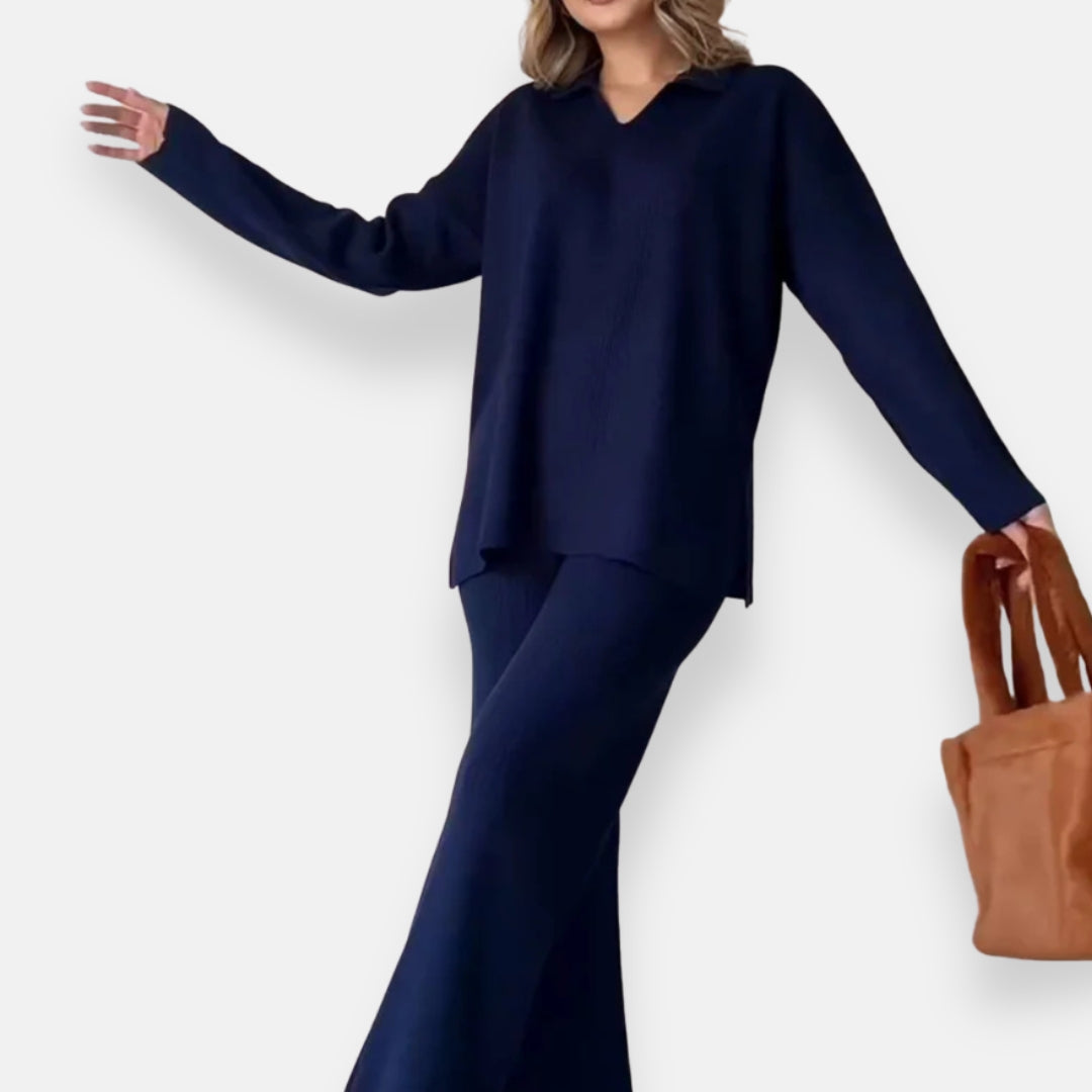 Isaure | Ensemble côtelé décontracté