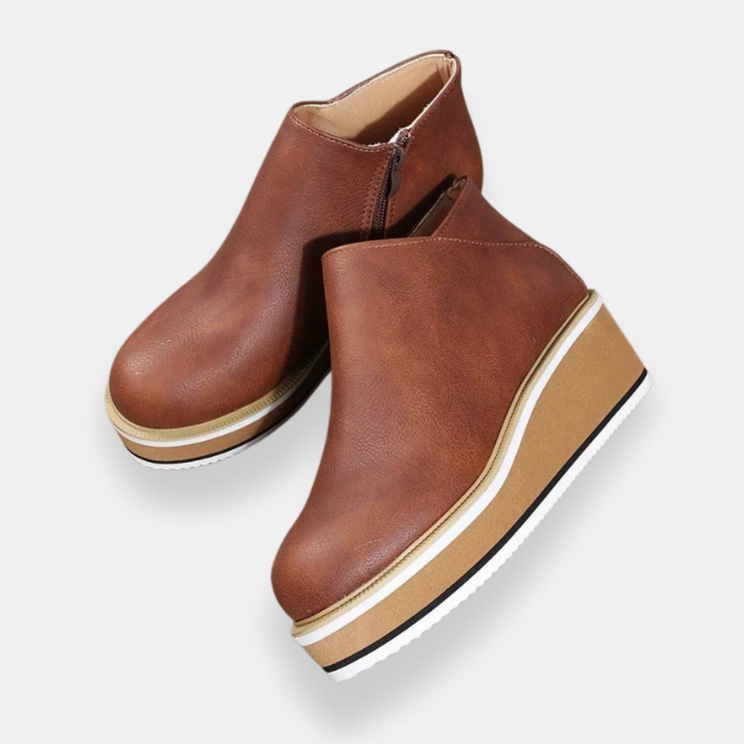 Roumane | Bottines compensées zip latéral