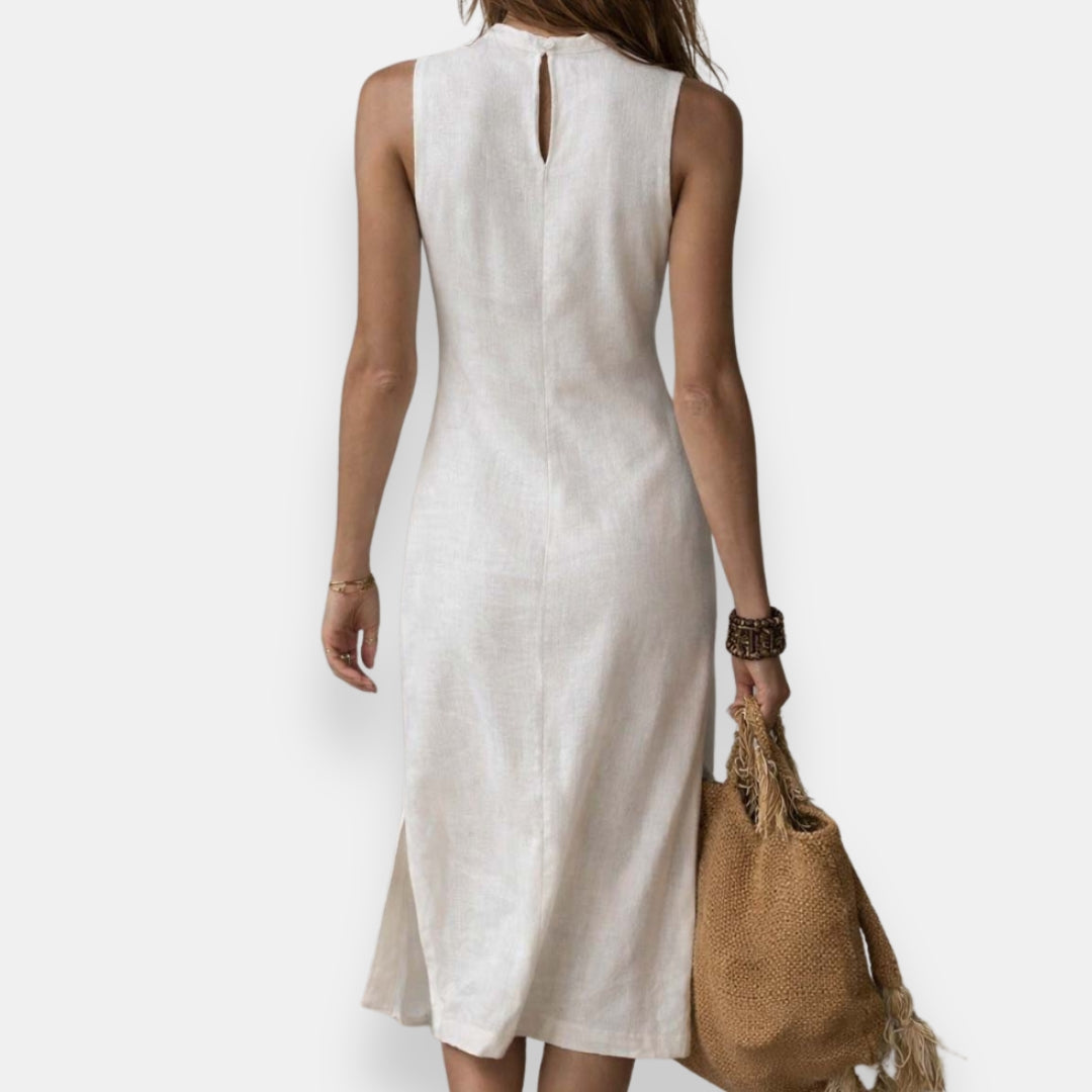 Aremberge | Robe midi ajustée fente