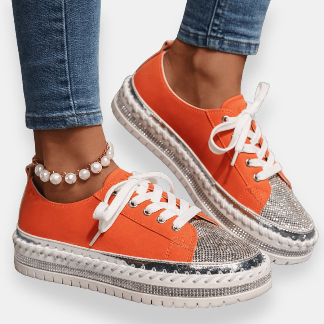 Vouivre | Sneakers métallisées pailletées