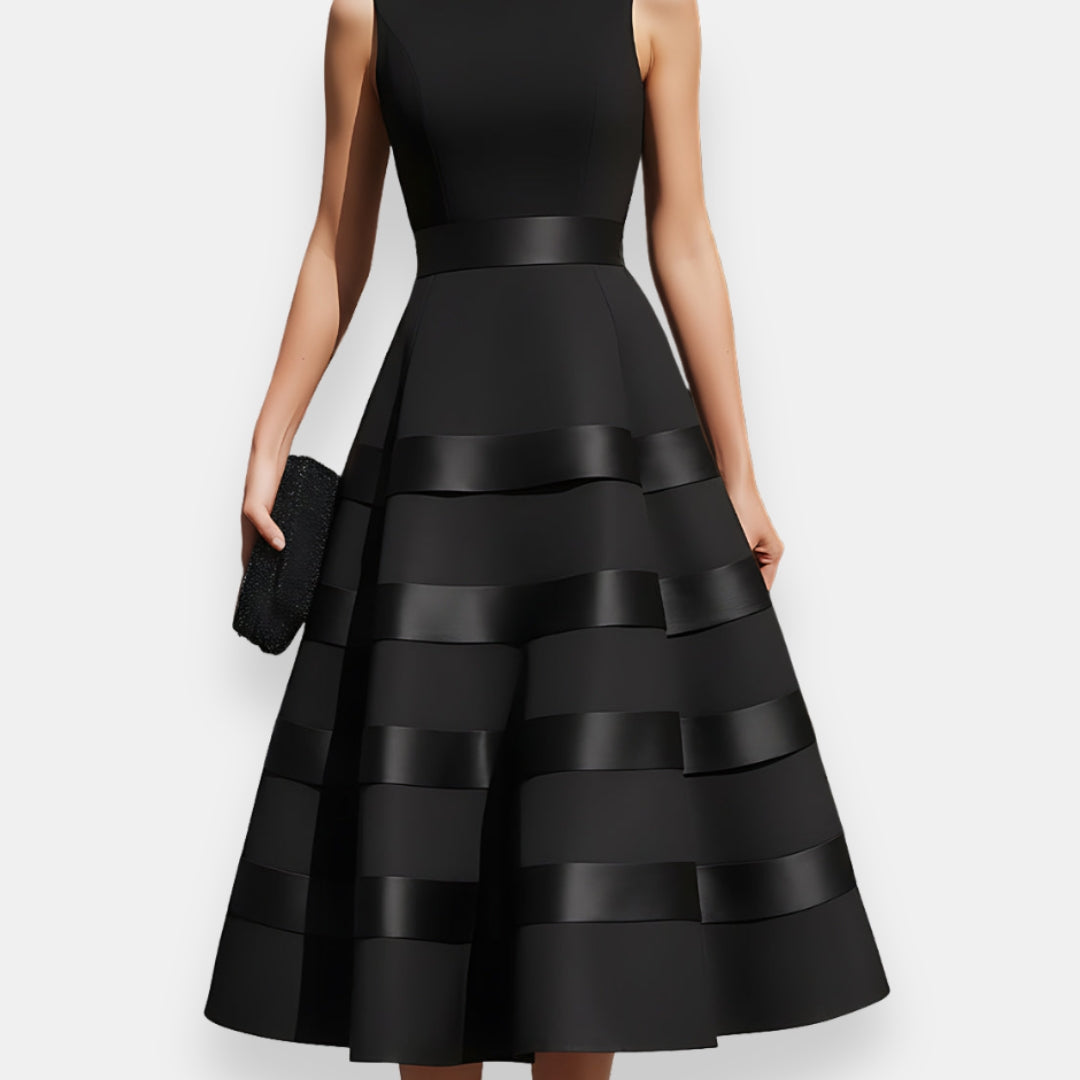 Ervanie | Robe Midi Satin Bands