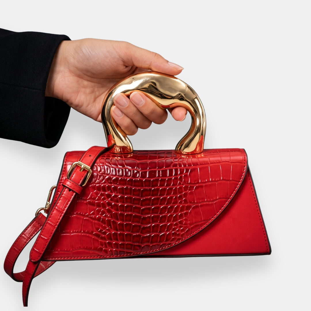 Aspasie | Sac Croco Sculpté