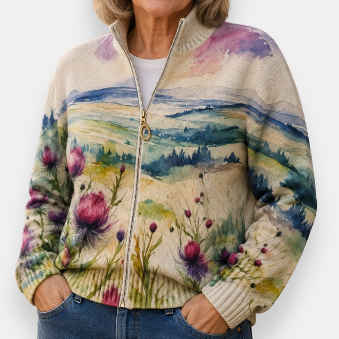 Maë | Veste Maille Col Haut