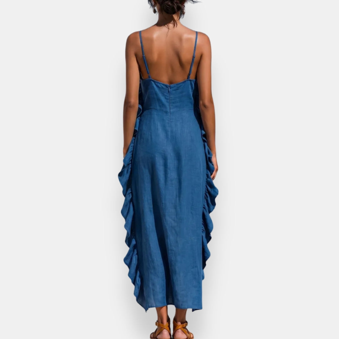 Tarvine | Robe longue à volants
