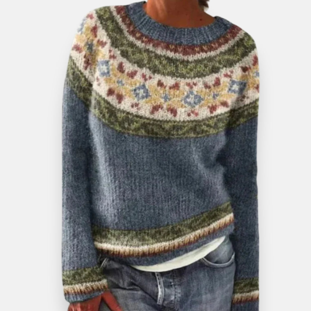 Aurivion | Pull jacquard cosy