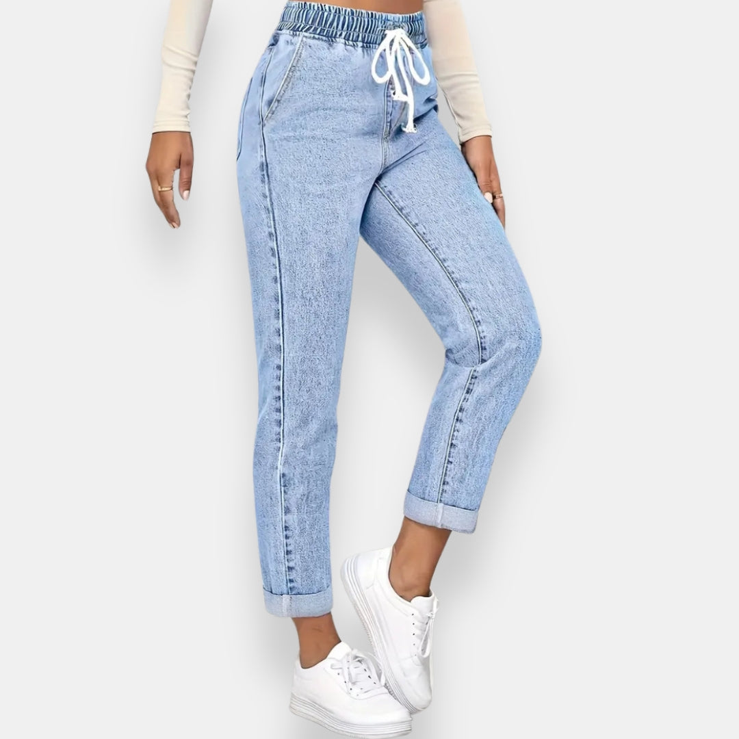 Brevarde | Jean taille élastique à cordon