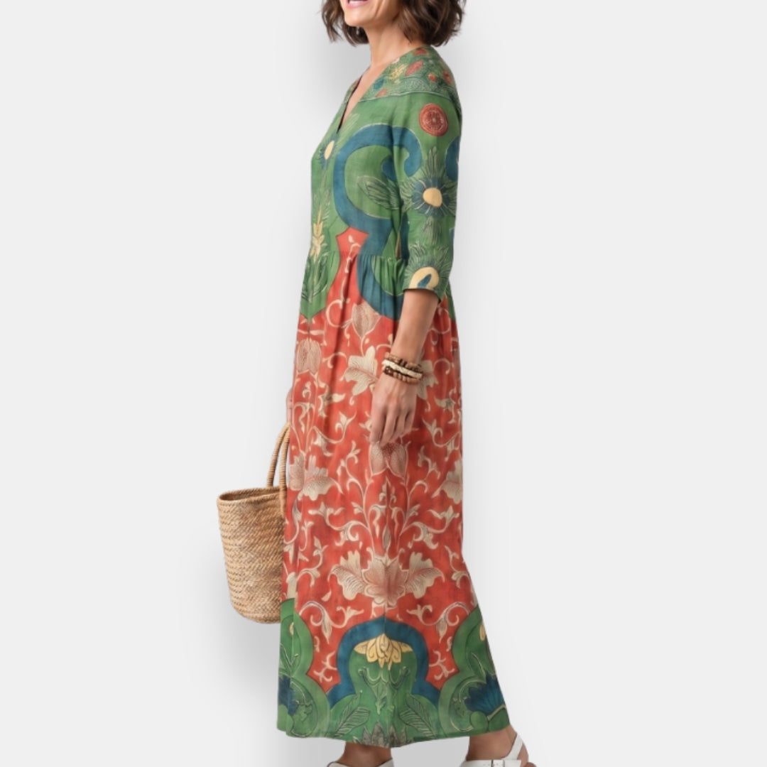 Morvane | Robe Kaftan Florale