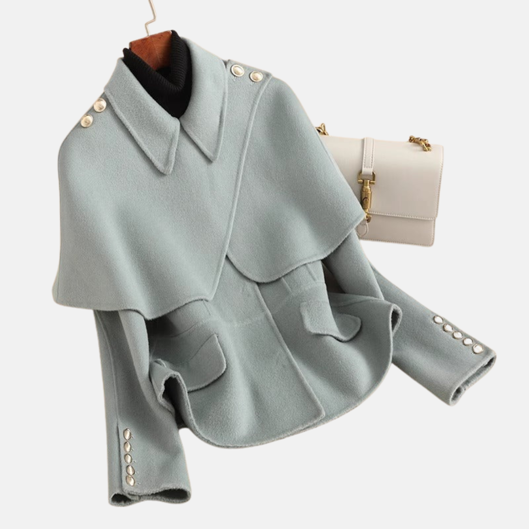 Mylène | Veste élégante à cape structurée