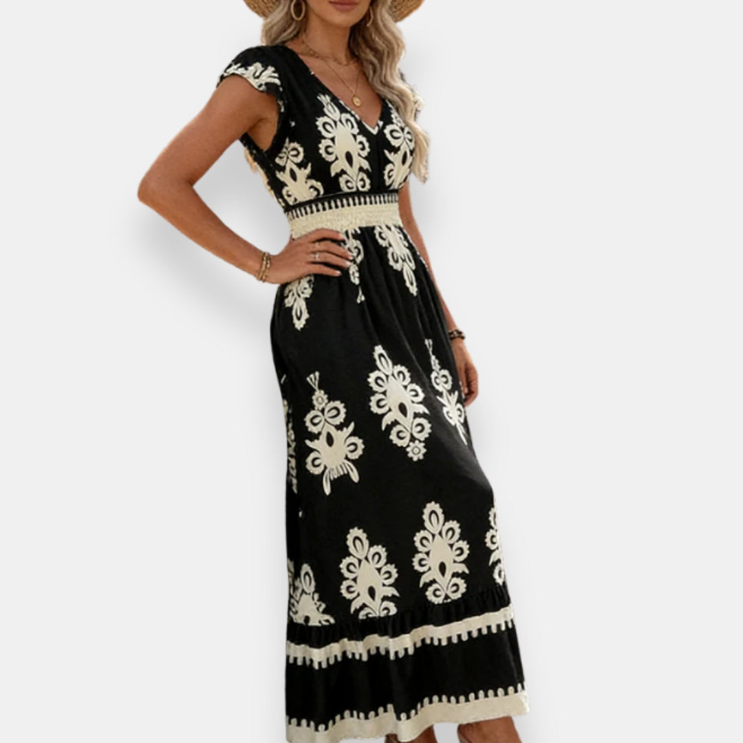 Servanne | Robe Imprimé Ornemental