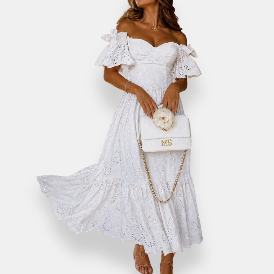 Norvélie | Robe Brodée Épaules
