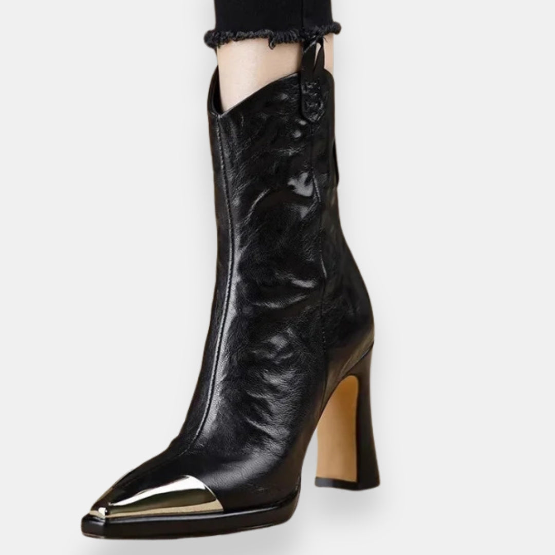 Norah | Bottines Talon Métallique
