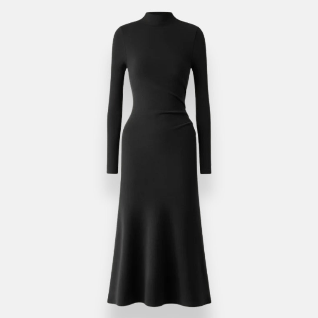 Mirelda | Robe longue à col montant
