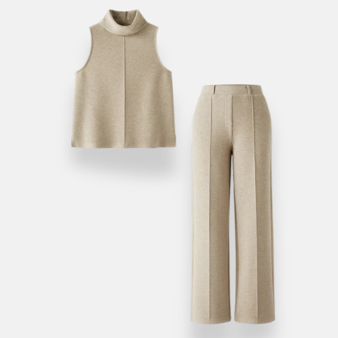 Hélia | Ensemble haut et pantalon large