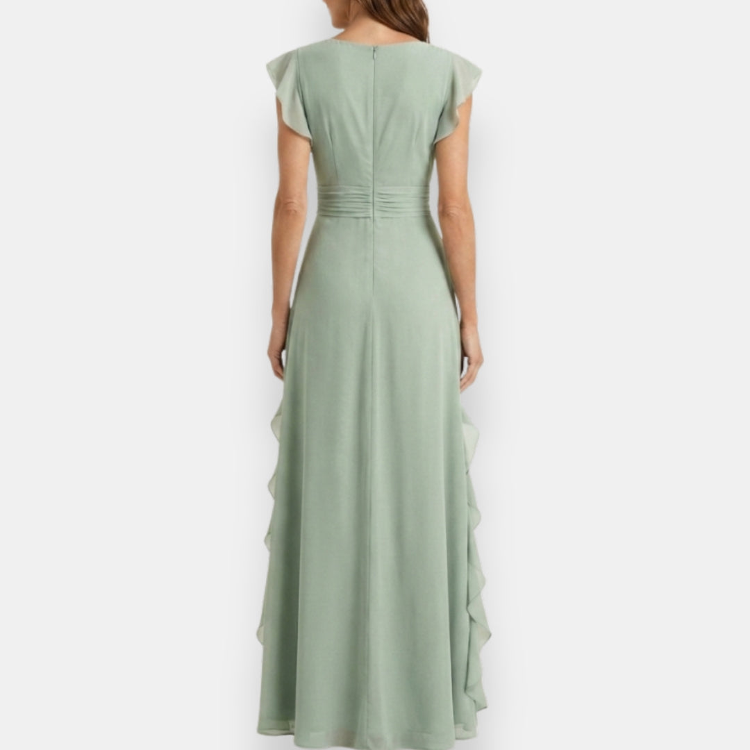 Prune | Robe cérémonie volanté