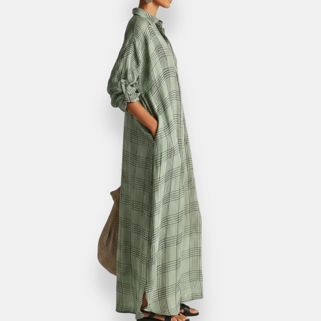 Ondée | Robe Chemise Carreaux