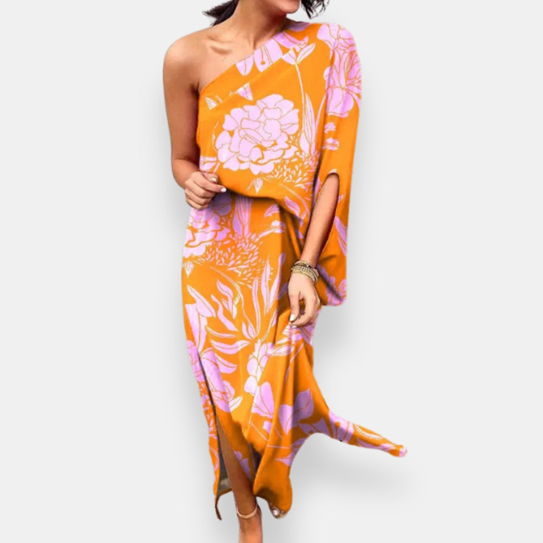 Évie | Robe Asymétrique Florale