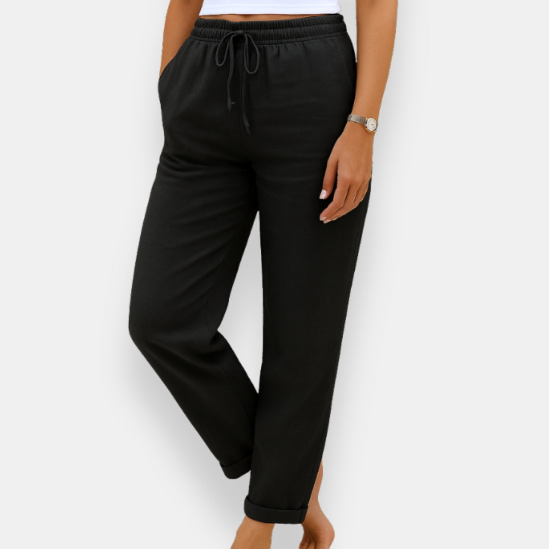 Talina | Pantalon Lin Cordon