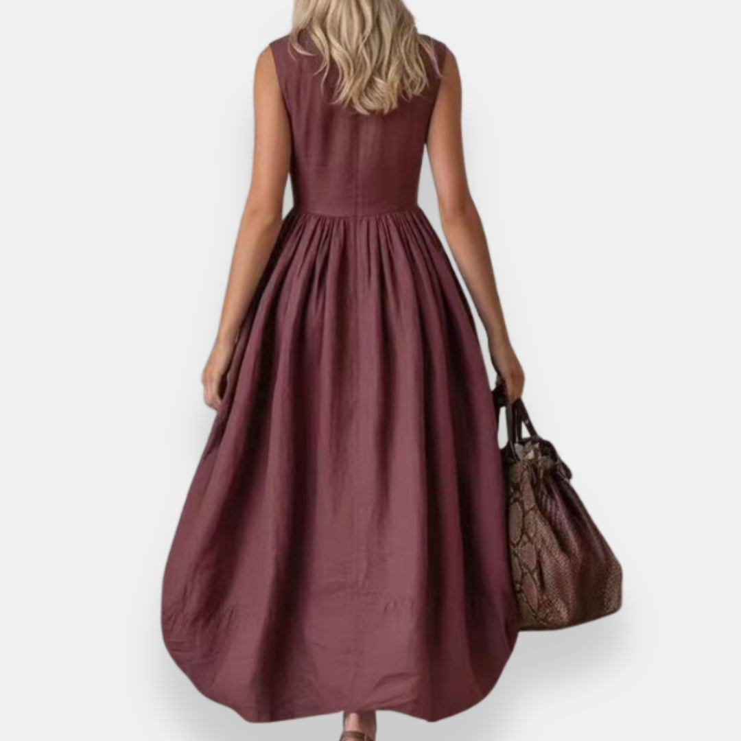 Blandine | Robe chemise froncée