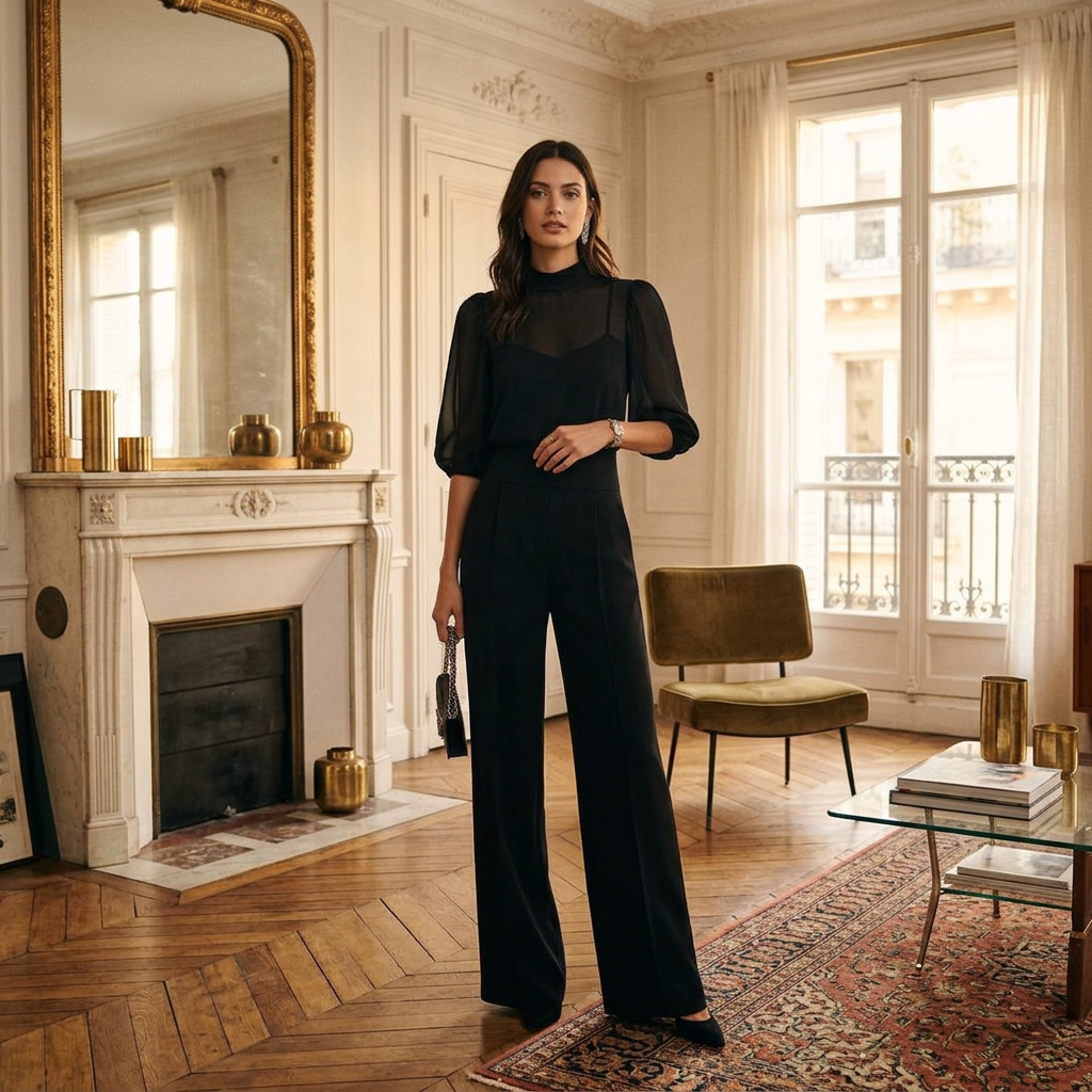 Calirhoé | Set Blouse Pantalon Sophistiqué