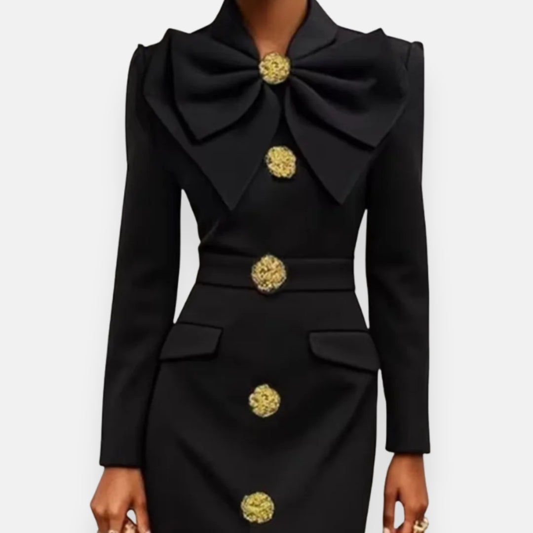 Elira | Robe à col lavallière