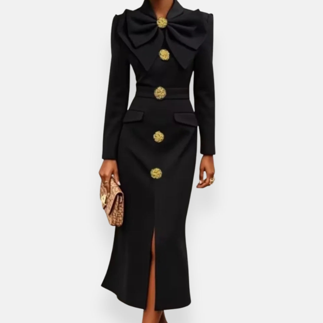 Elira | Robe à col lavallière