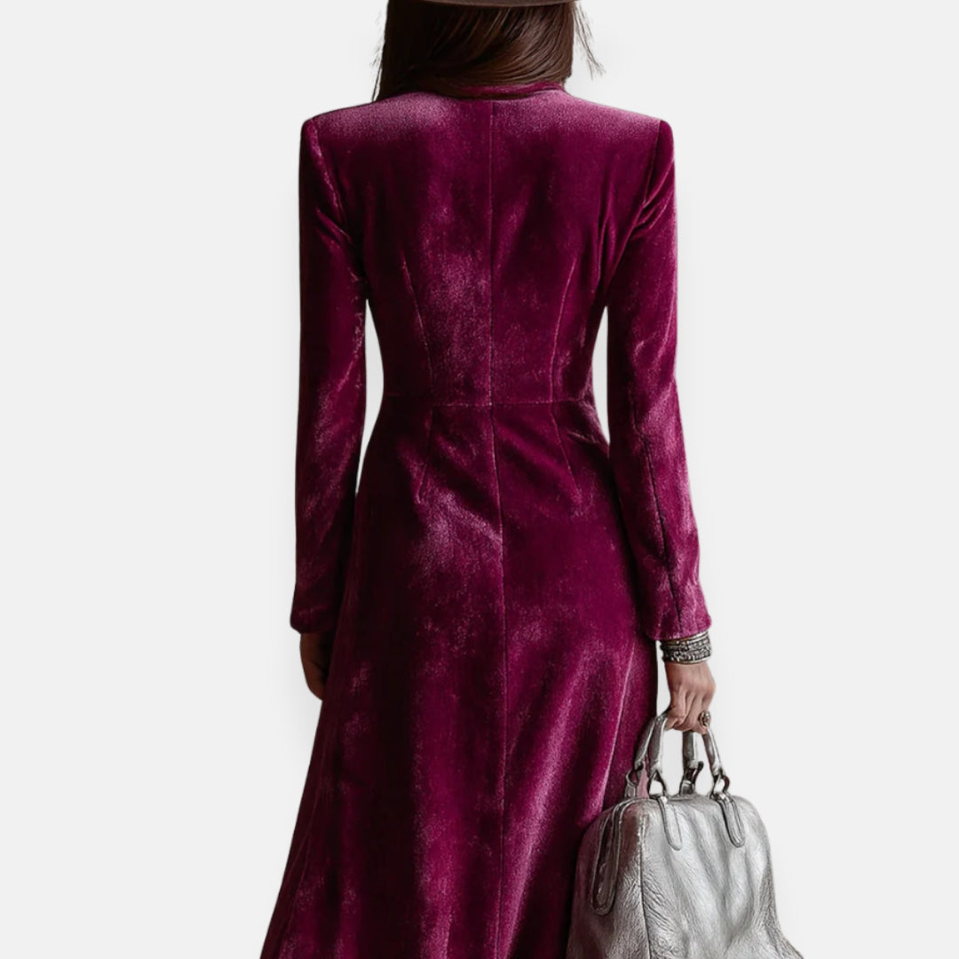 Maëlys | Robe longue blazer élégante