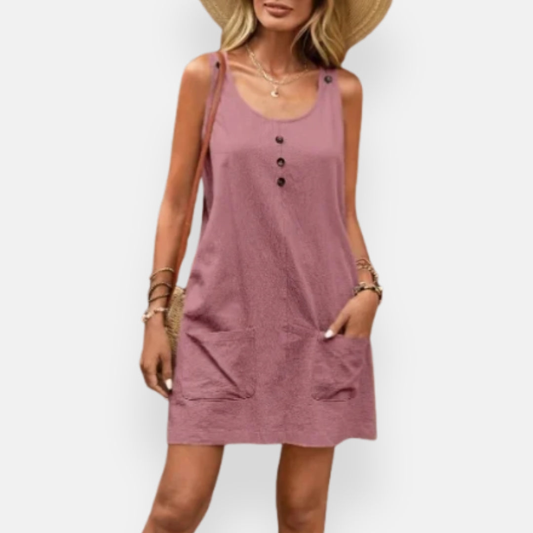 Solenne | Robe décontractée à poches