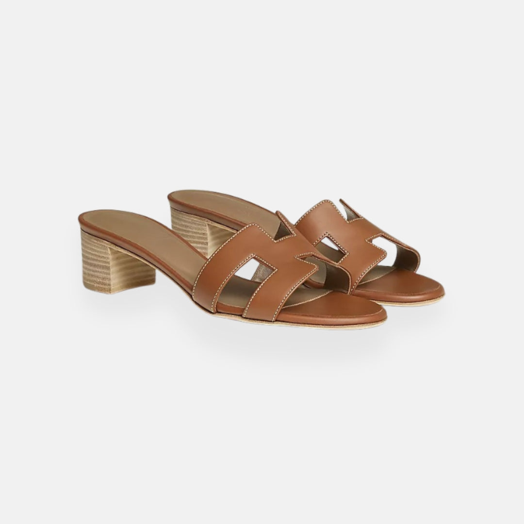 Clara | Mules à petit talon ajourées