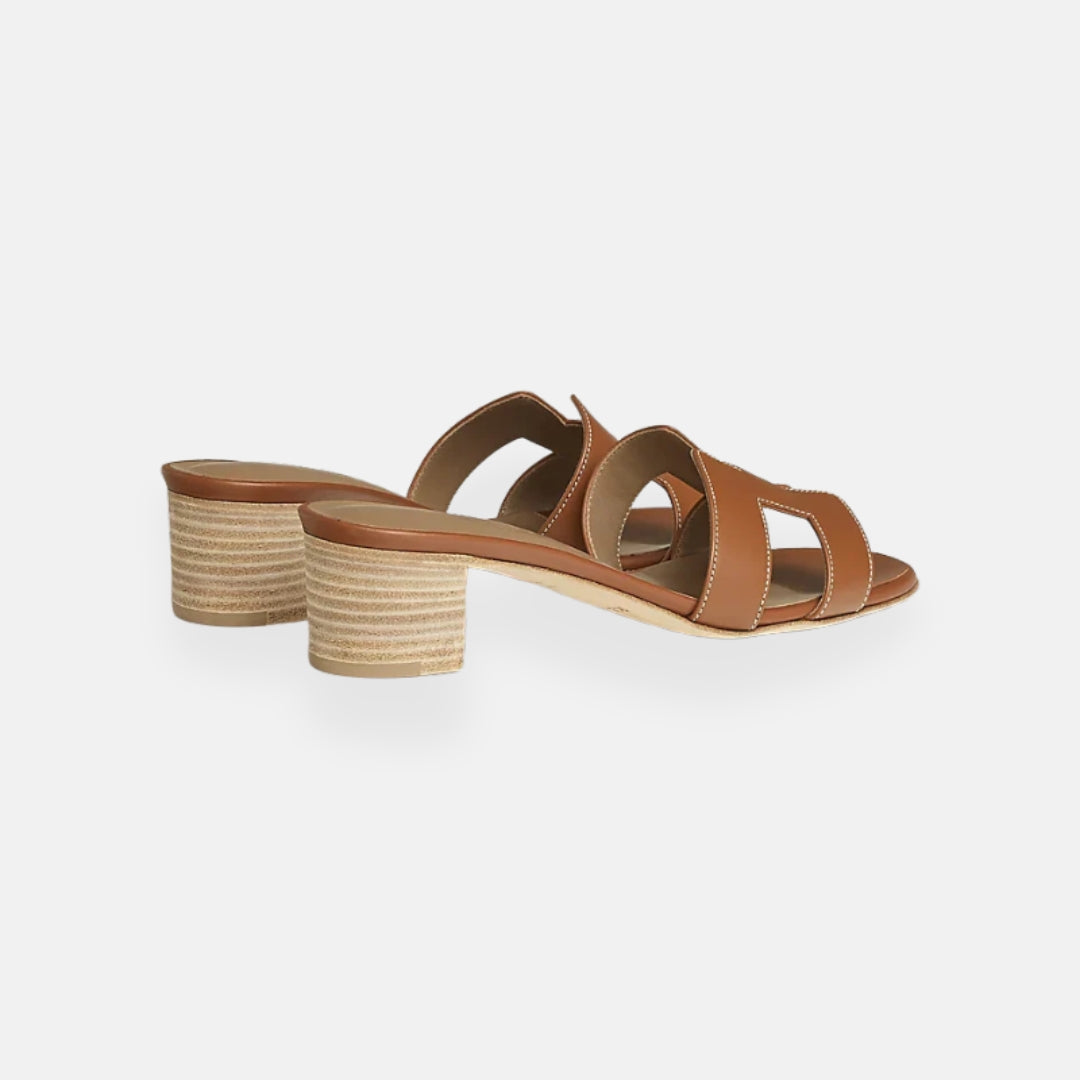 Clara | Mules à petit talon ajourées