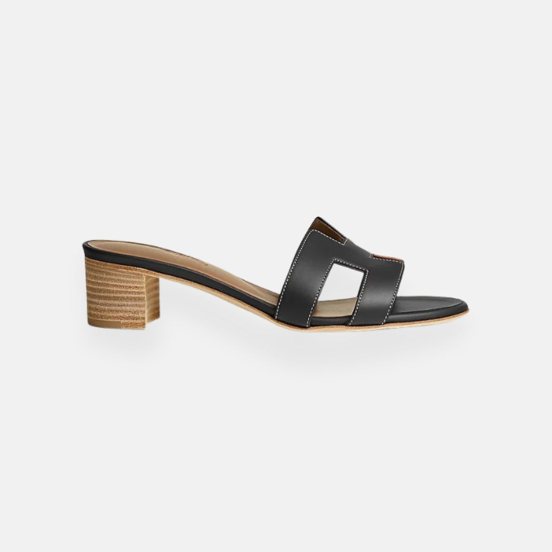 Clara | Mules à petit talon ajourées