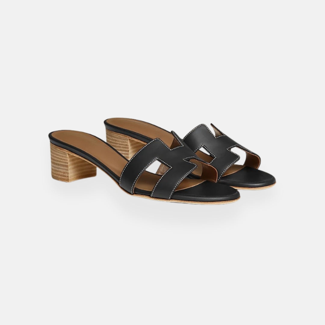 Clara | Mules à petit talon ajourées