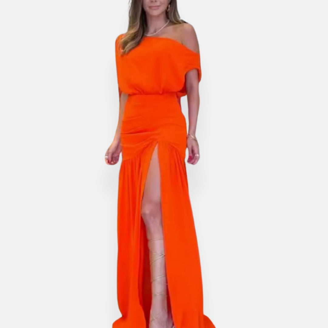 Lydia | Robe de soirée fluide à fente