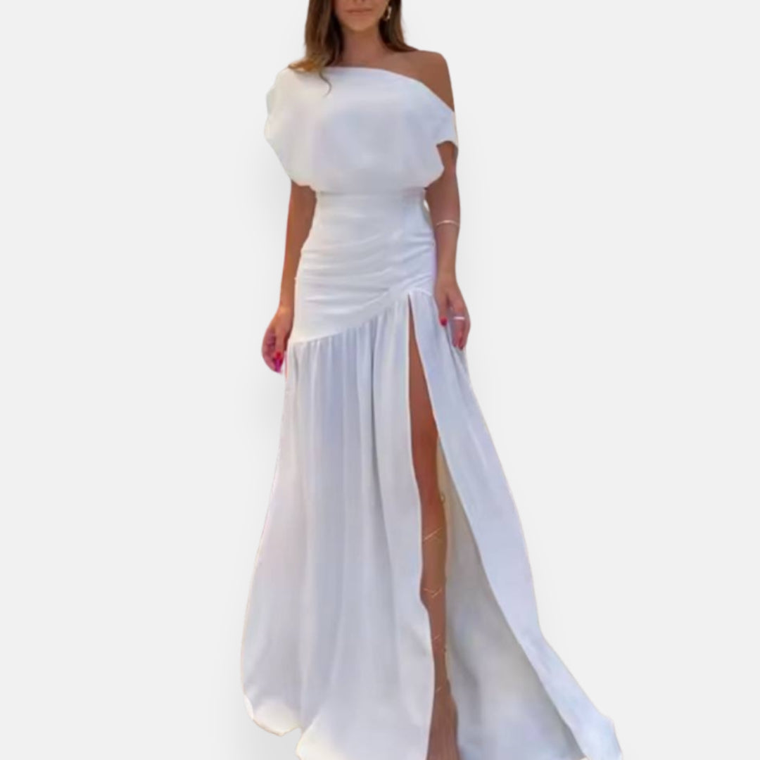 Lydia | Robe de soirée fluide à fente